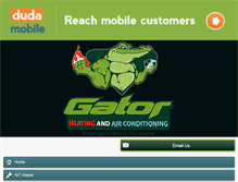 Tablet Screenshot of gatorheatandair.com